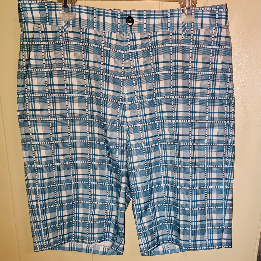 Classic Blue Checkered Men's Shorts
